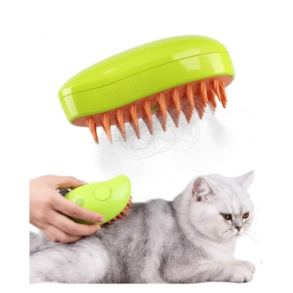 Cepillo Para Mascotas 3 En 1 de Vapor